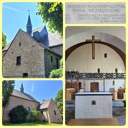 Das Benediktinerinnenkloster liegt neben Kloster Steinfeld.