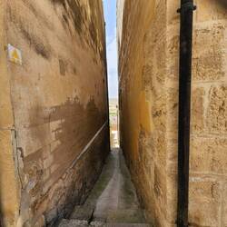 a very narrow alley