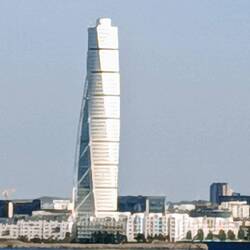 Der turned Torso das moderne Wahrzeichen Malmös