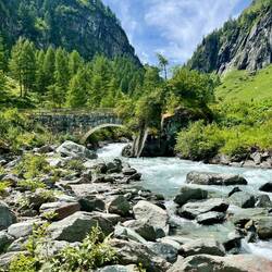 ..wo das Wasser etwas "ruhiger" fließt.