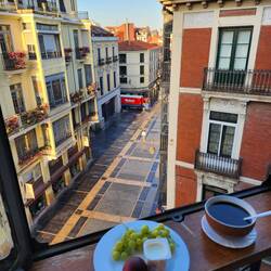 My breakfast on the balcony