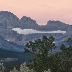 Before sunrise over Salamander and Grinnell Glaciers