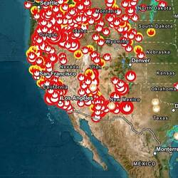 aktuelle Feuersituation hier, das muntert nicht auf