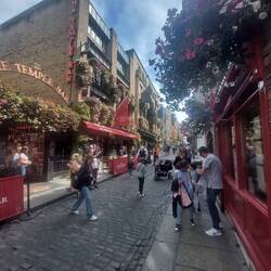 Die Straße von der berühmten Tempel Bar