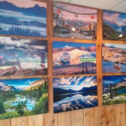 Postkarten Bilder von Montana (mit der Handykamera schwierig einzufangen)