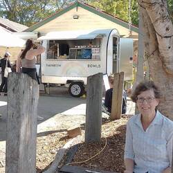 Waiting for Rainbow Bowls at Eumundi Markets
