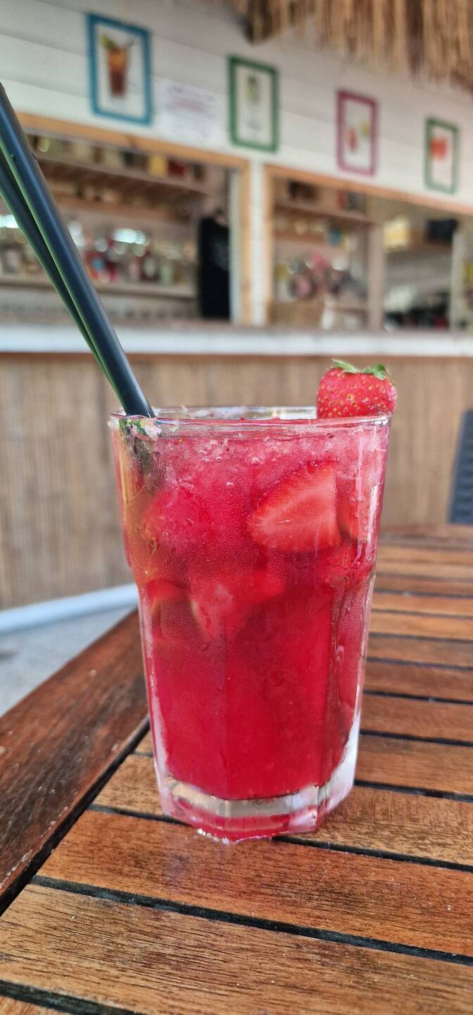 Sehr leckerer Erdbeer-Caipirinha