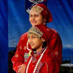 Beautiful Tibetan Mother and daughter