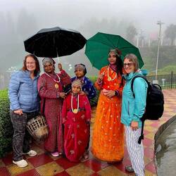 Lots of rain up at the war memorial