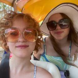 Me and Lily in the car