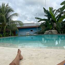 Relax at the pool with progressive music
