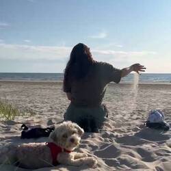 Mom... Why are you playing with sand? That's my job!