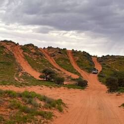 Typical large dune with choices from adventurous to chicken run