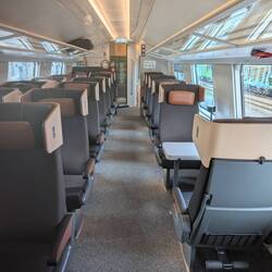 Its ok though, the train was half full at first, but gradually emptied out as we headed north