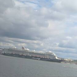 The ferry from Estonia to Helsinki was unexpectedly huge. Like a cruise ship.