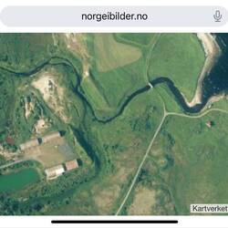 Lake in the lower left is the old coal mine, outlet of the river is where the basal conglomerate is