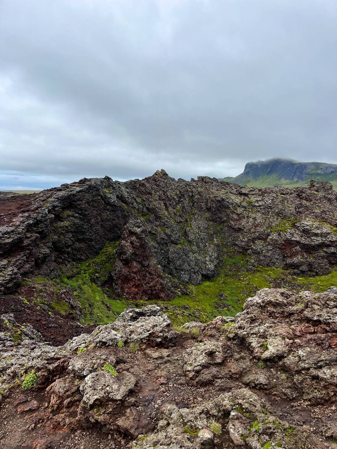 Top of the crater