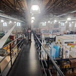 Der andere Teil des Museums, wo es auch ein begehbares modernes Windrad hatte...