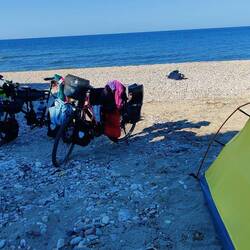 Ein toller, einsamer Strandplatz
