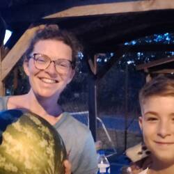 Geschenkte Wassermelone