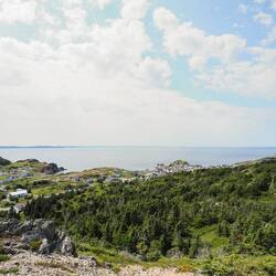 Crow Head in der Ferne... Hier haben wir echt mit der Mittagshitze zu kämpfen gehabt