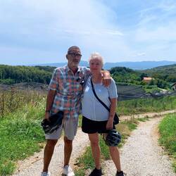 Völlig verschwitzt und fertig. Aber auf dem Berg angekommen 🙏