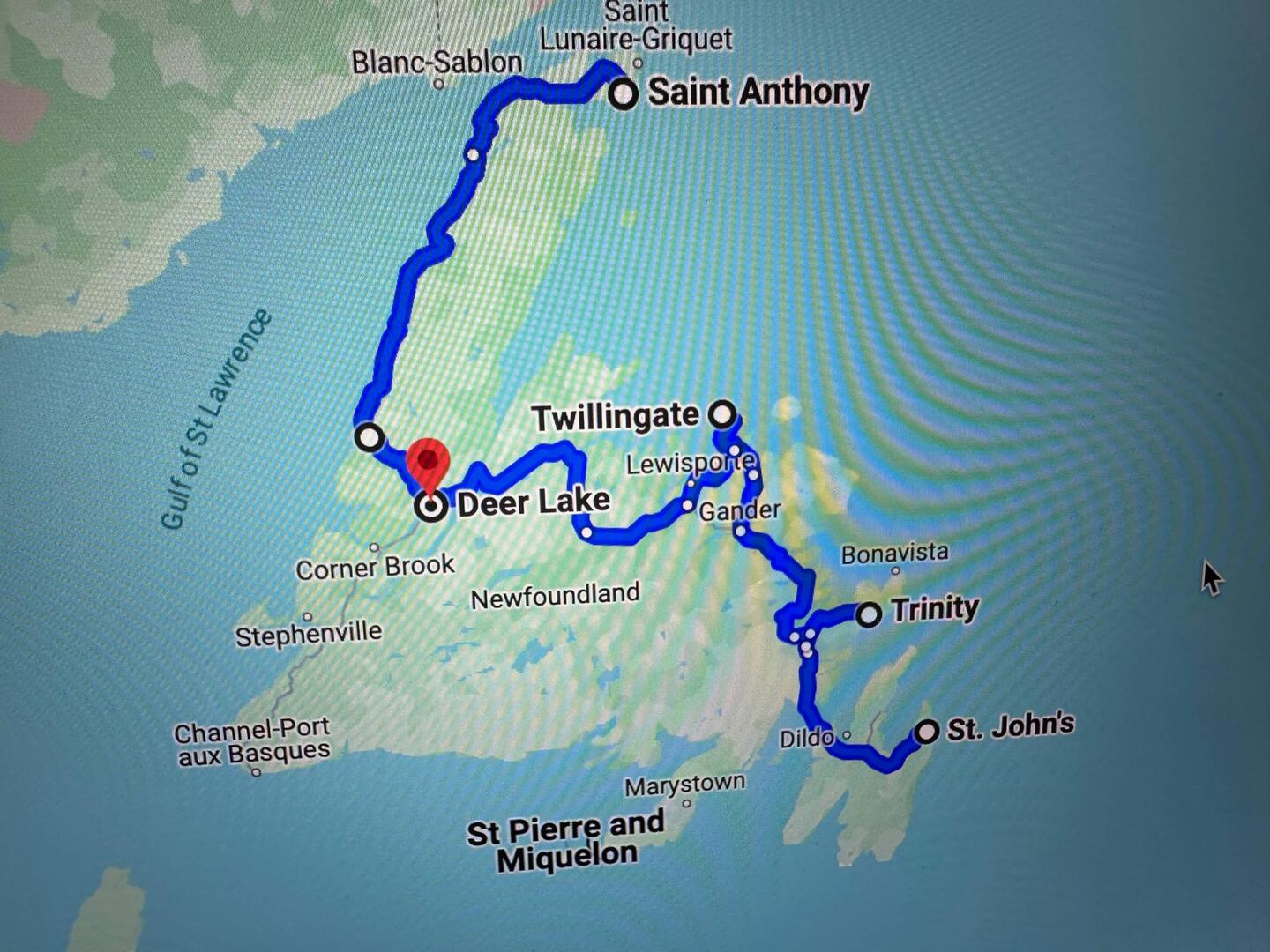 The route we will be taking.