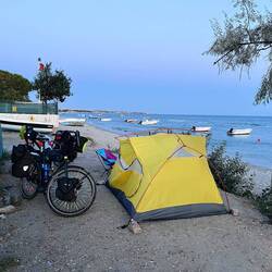 Unser Plätzchen am Strand