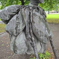 Sculpture - Glory Glory with Crutches