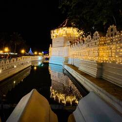 Paththirippuwa (Octagonal Pavilion; c.1803) ... Temple of the Tooth Relic — Kandy, Sri Lanka.