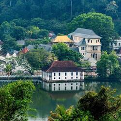 Palace Complex from Arthur's Seat — Kandy, Sri Lanka.