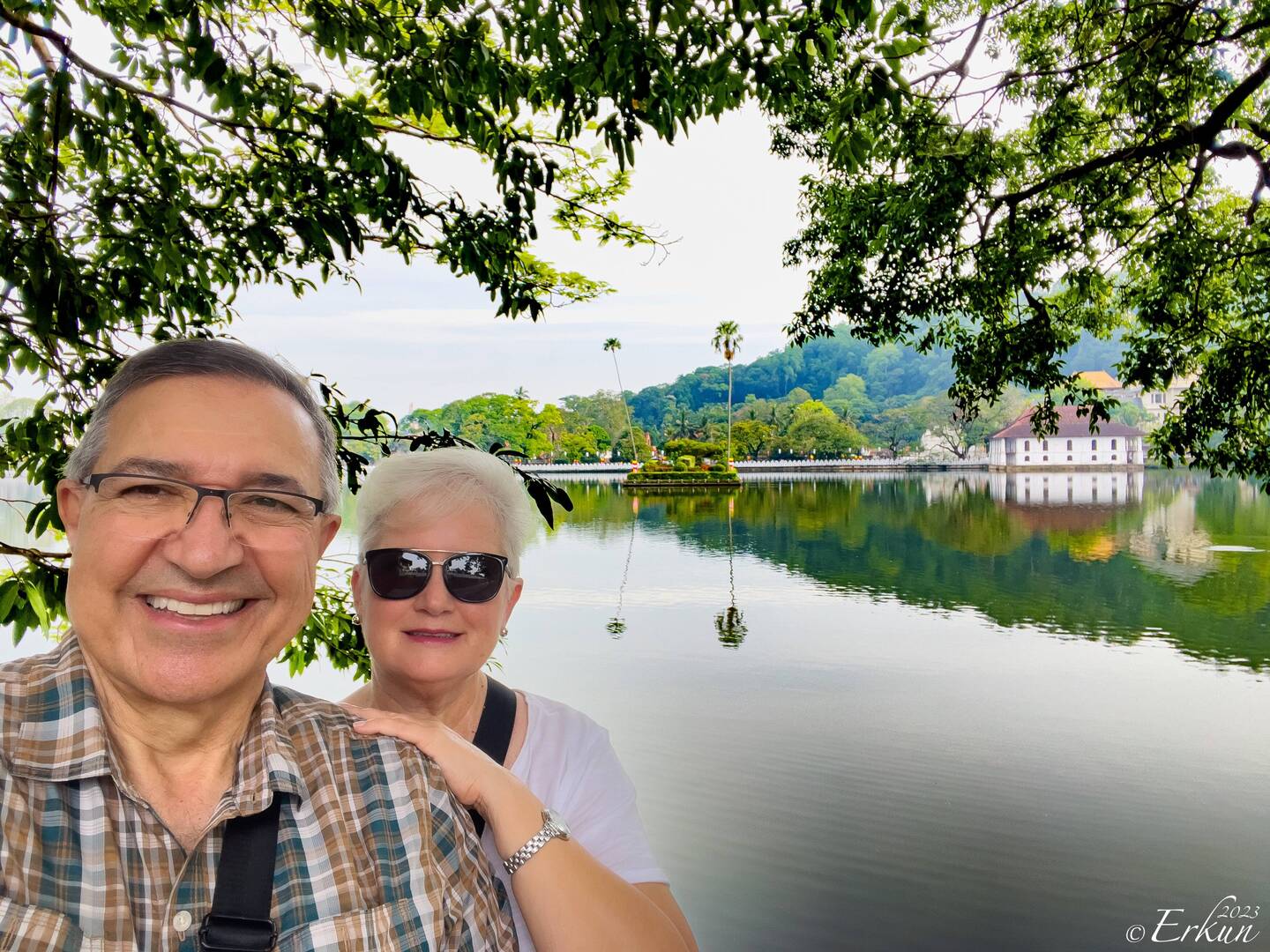 On the shoreline of Kandy Lake — Kandy, Sri Lanka.