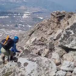 Windy on Middle Teton desent, GrandTeton NP