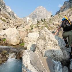Scramble up Middle Teton, GrandTeton NP