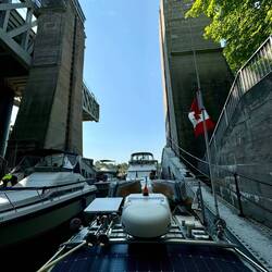 Transported with three other boats