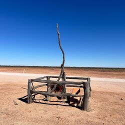 Angle pole - memorial of first telegraph line
