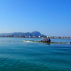 Stein takes a last look at Andenes as we pass south