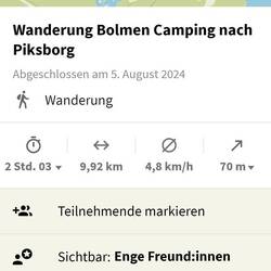 Unsere heutige Wanderung auf der Bahntrasse