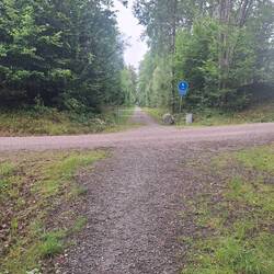 Die Bahntrasse, eigentlich ideal zum Radfahren