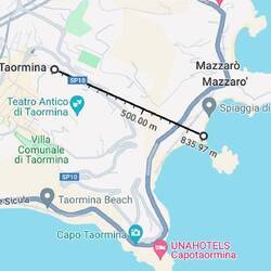 Less than a kilometre from the beach... straight down