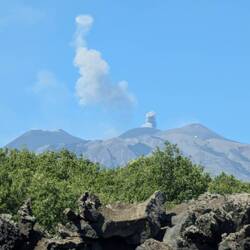 Etna blows a smoke ring... awesome!