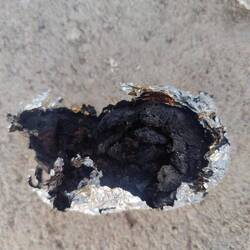 "Ofen"-Kartoffeln, 1. Versuch. Joa, viel ist nicht übriggeblieben