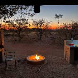 Outdoor-Küche mit Ausblick
