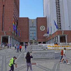 Ein Teil der Nobel-Stiftung. Hier wird der Friedenspreis verliehen.