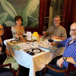 Brad's birthday dinner at Cafe Gundel