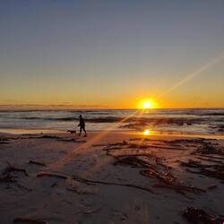 Sonnenuntergang am Strand
