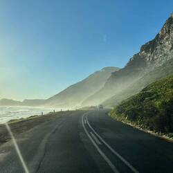 Eine super schöne Küstenstraße sind wir entlang gefahren