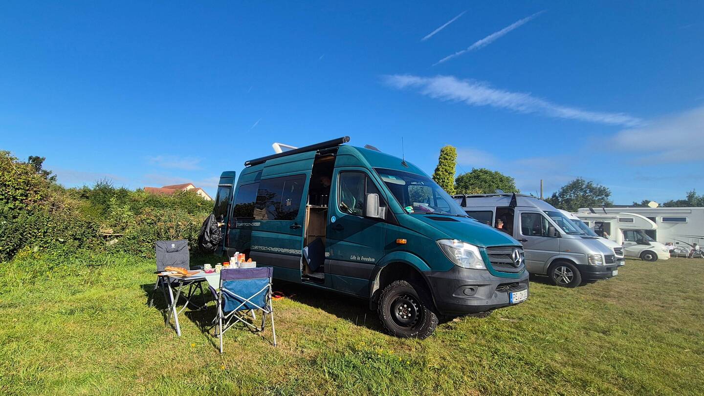 Erstes mal Campingstühle raus
