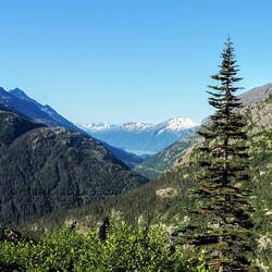 At the center of this frame you can catch a glimpse of Skagway and the Lynn Canal