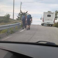 Lots of hikers & campers